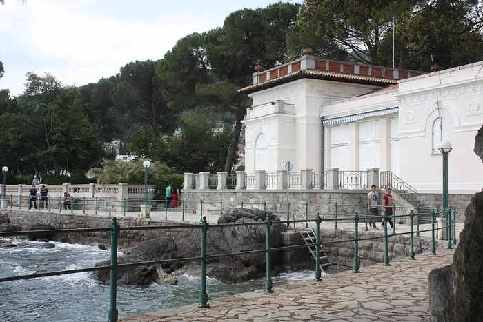Seafront promenade and historic architecture in Opatija